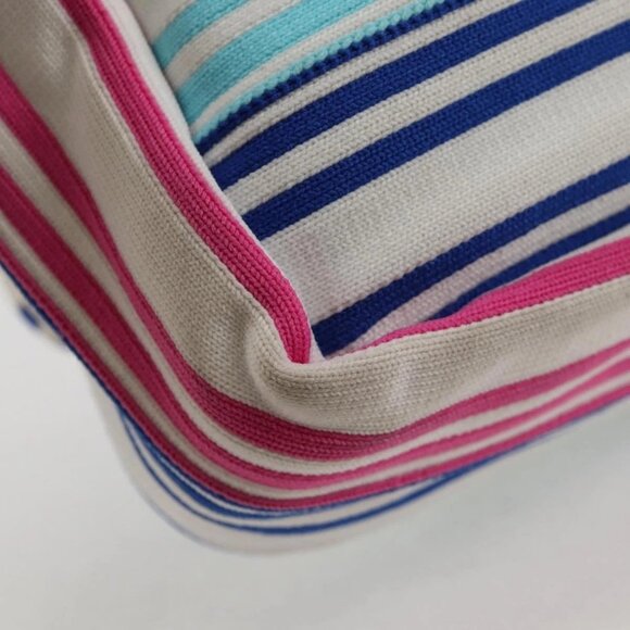 CHANEL Chain Shoulder Bag Canvas White Multicolor CC Auth 117109AM - Picture 4 of 16